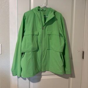 Lululemon Stretch Cargo Jacket Rain Resistant Coat Scream Green Men’s Sz M